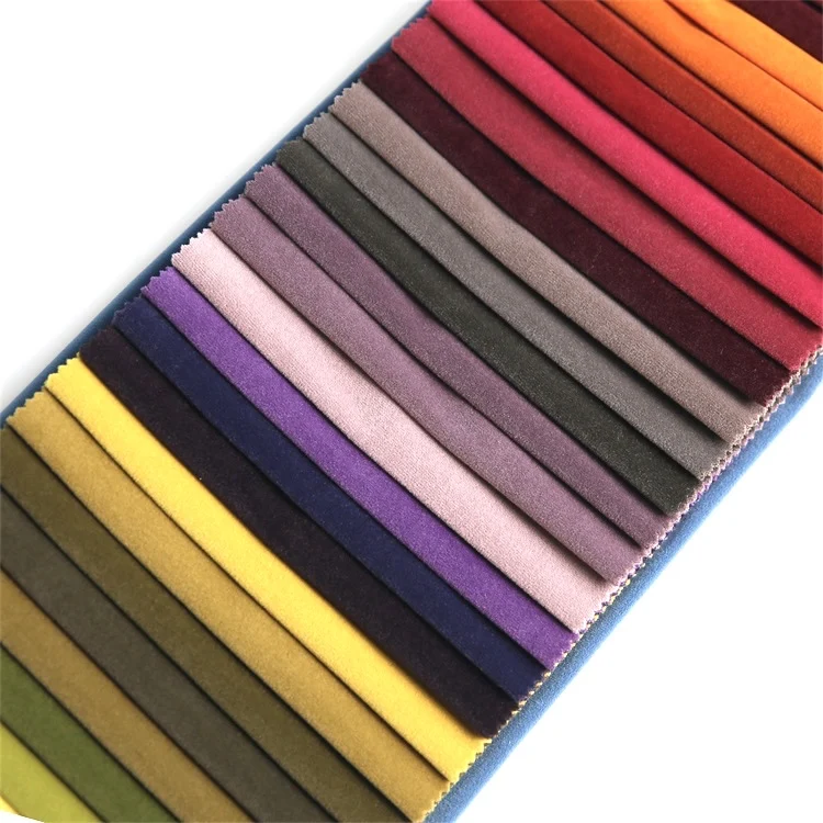 100% Polyester Knitted  Korean Stretch Velvet Fabric Producer