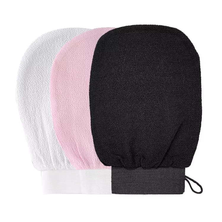 Exfoliating Mitts (1pc) at Home Body Cleaning Visibly Lift Away Dead Skin Great for Spray Tan Removal 100% Viscose Fiber