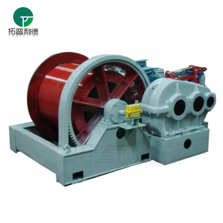 Double drum launching system long steel rope electric winches for boats