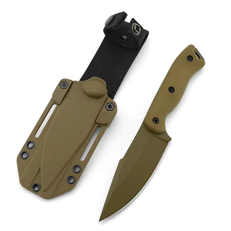 Survival knife Tactic knives EDC fixed blade Outdoor hunting knife with kydex sheath
