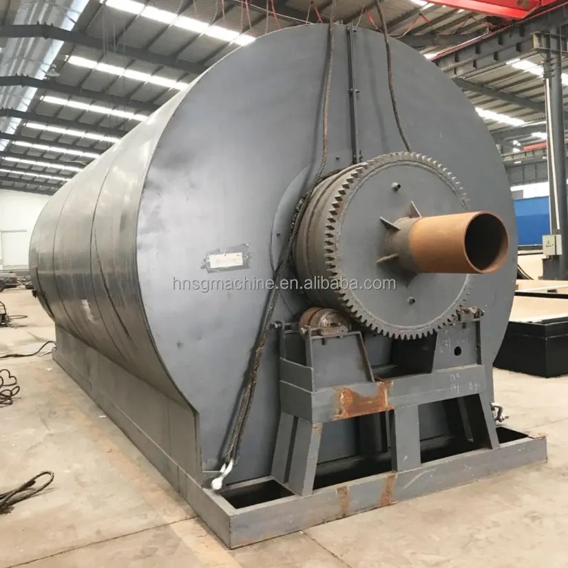 Professional factory batch type pyrolysis equipment waste plastic/tyre/rubber pyrolysis