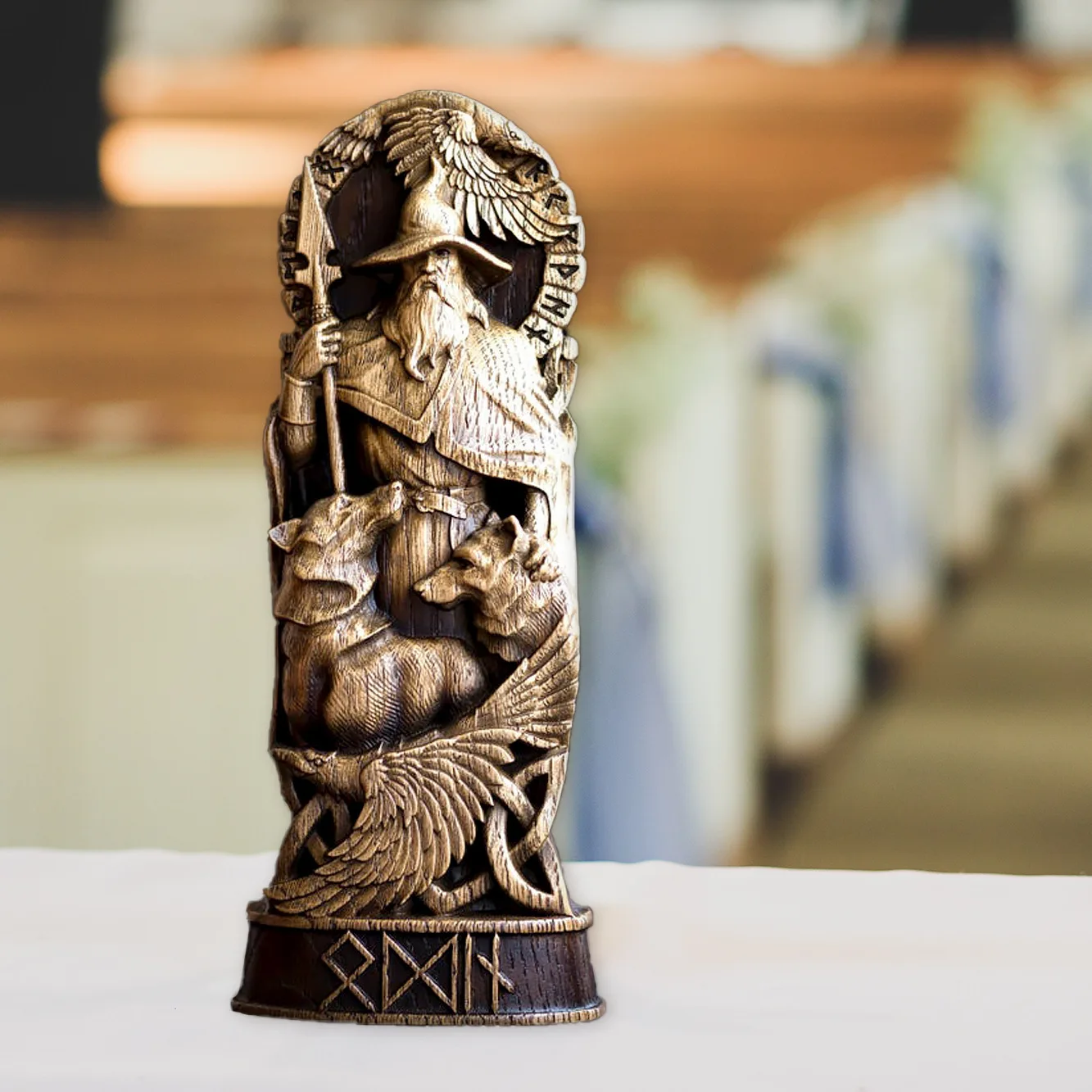 Бог грома Тор Сад домашний алтарь язычество украшения фигурка богини из смолы Скандинавская греческая мифология скульптура богов статуя