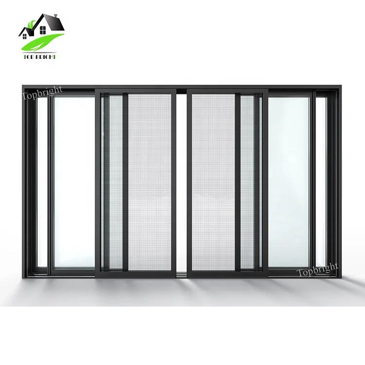 High quality patio doors lowes glass slide door with screen noise insulation aluminum sliding door