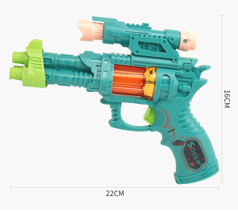 New Products Various Color Educational Chinese Light Up Toy Guns For Summer