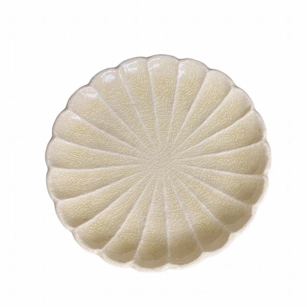 Japanese style traditional handmade porcelain ceramic plates