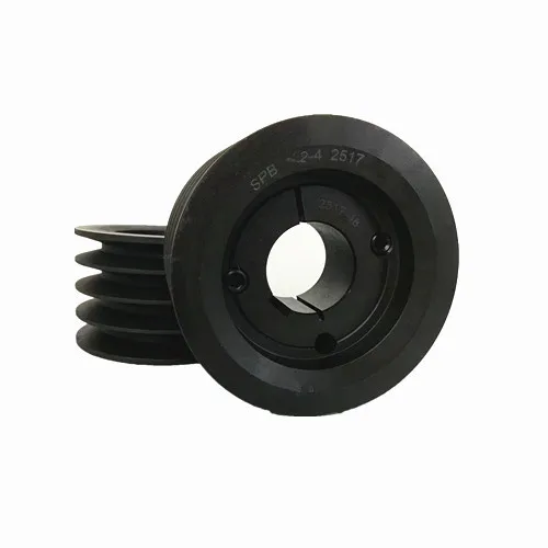 4 Groove Cast Iron SPBTaper Lock V Belt Pulley , Nonslips Lathe Poly V-belt Pulley