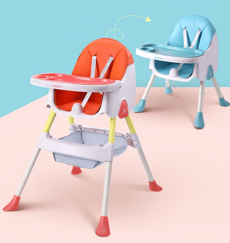 
HighChair baby Seat - Baby Toddler Booster Seat Eating Chair Seat Cushion, Locking Safety Belt, Detachable Food Tray 
