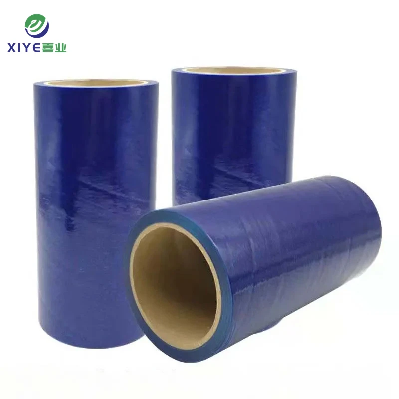 wholesale easy to tear and stick imported material transparent pe protect film for steel door board