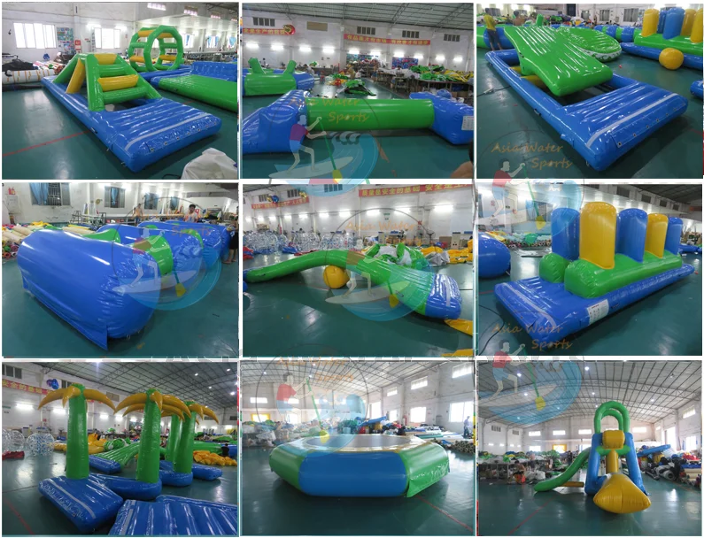 inflatable water float park
