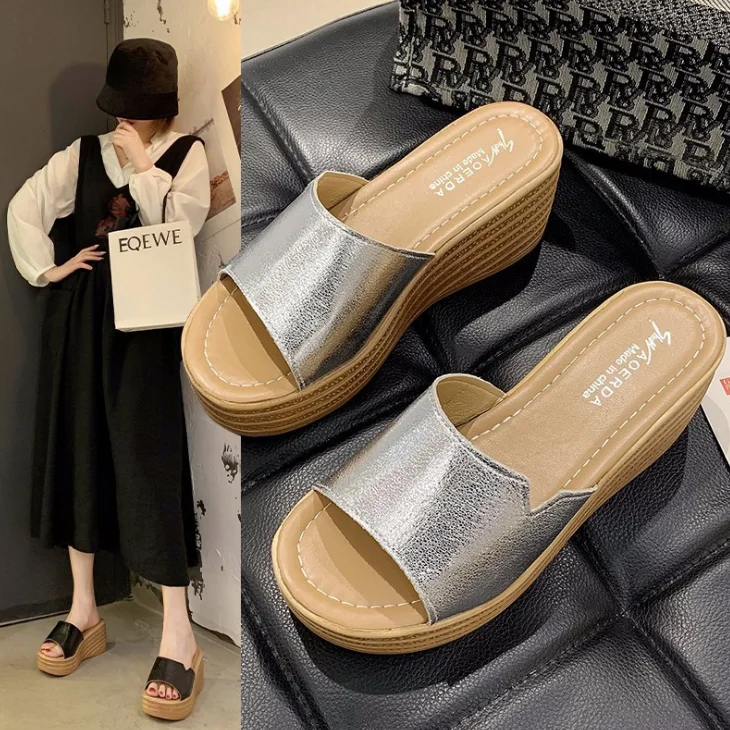 2021 wholesale Fashion women casual elegant outdoor Platform shoes ladies slippers