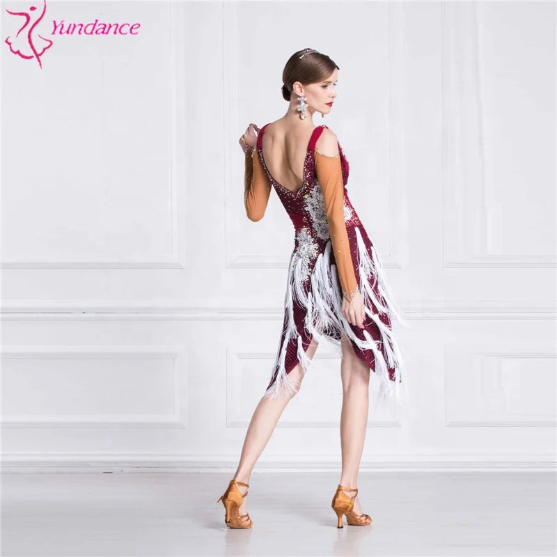 L-18280 Wholesale latin dance dress sexy latin dress dance for adult latin american dancing dresses