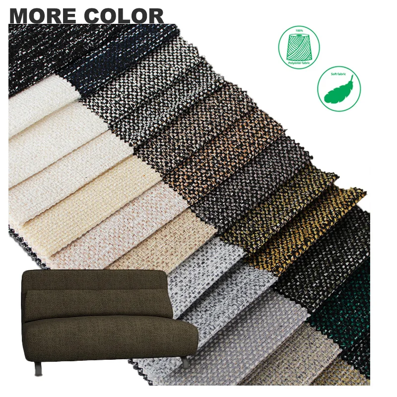 Sofa fabric manufacturer 100% polyester custom print linen fabric Twill Home Textile Fabric