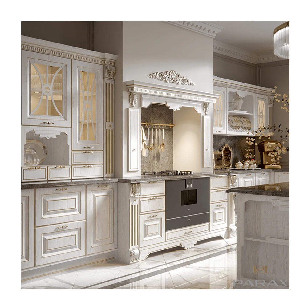 CBMmart customized high technical modular custom color solid cherry maple wood kitchen cabinet