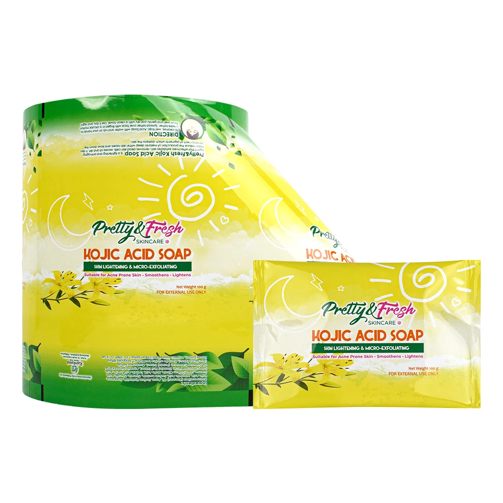 Anti Acid PET/PA/PE Cosmetic Cream Soap Travel Sample Packaging Sachet PET/VMPET/PE Laminated Aluminum Foil Shampoo Film Roll