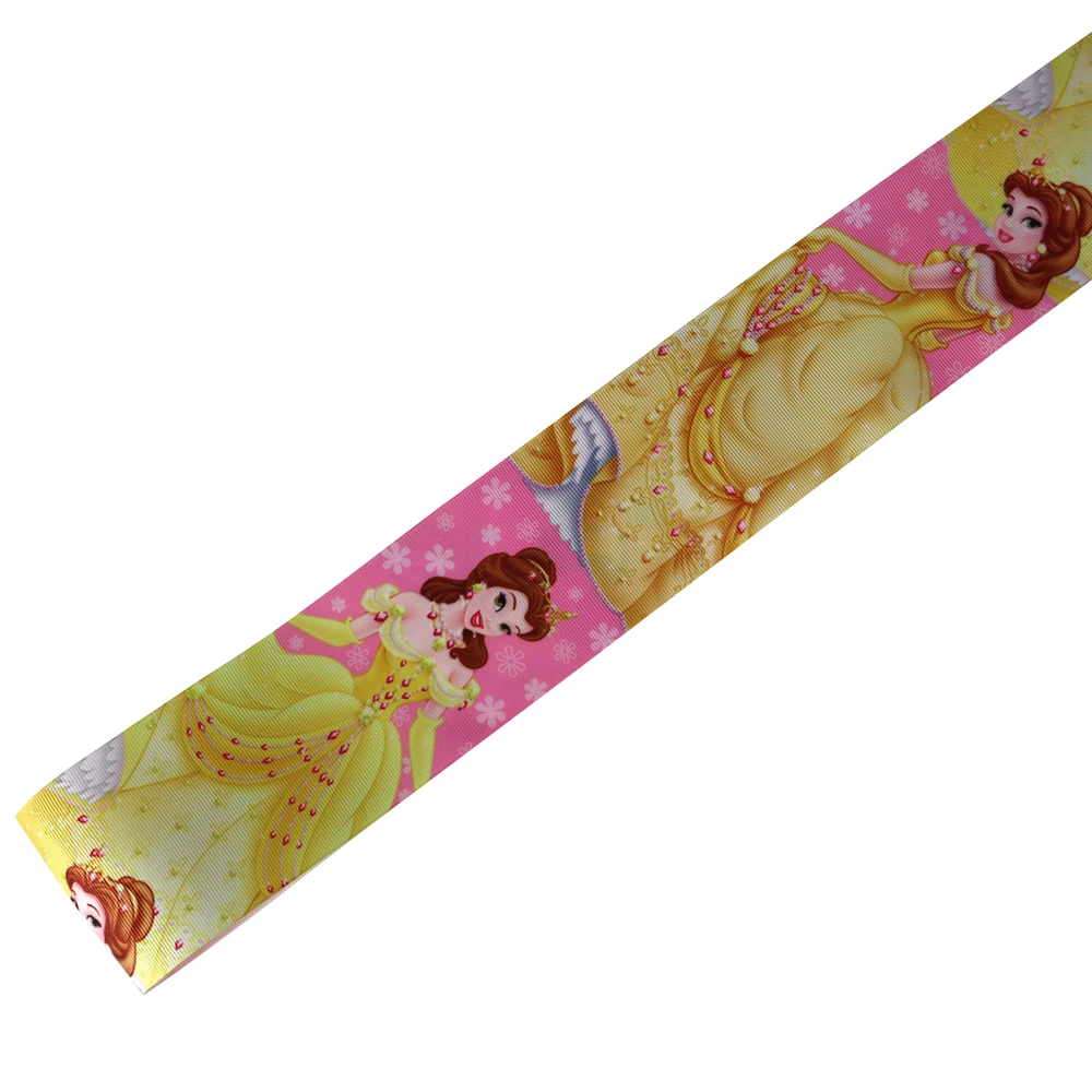 new arrival 75mm 3 inch princess cartoon printed grosgrain ribbon