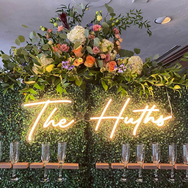 Outdoor custom neon sign made led advertising welcome neon sign wedding 12V neon sign light