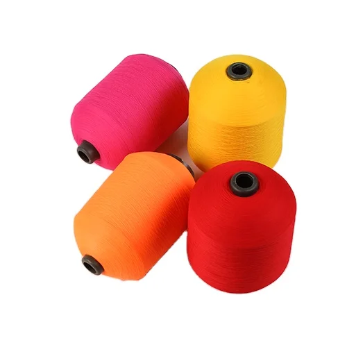 Widely used in the textile industry of various colors of high elasticity and comfort high stretch PES polyester yarn