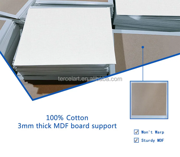 Good Quality Canvas Panels 100% Cotton Artist Painting Canvas School Studio Drawing Tool Educational Coloring