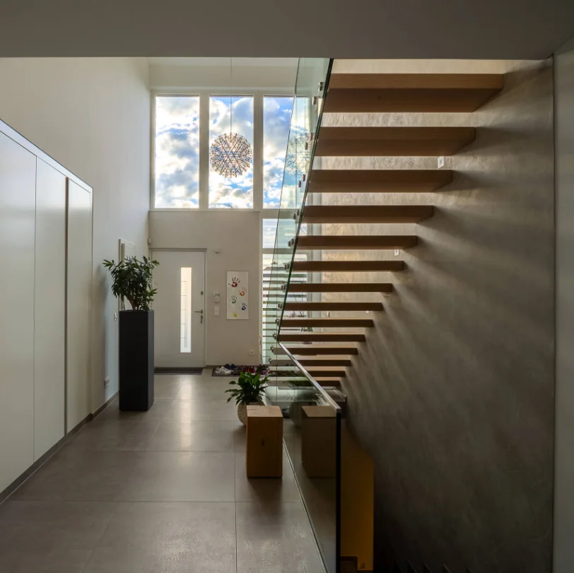 Timber Loft Staircase Floating Metal Home Marble Staircases