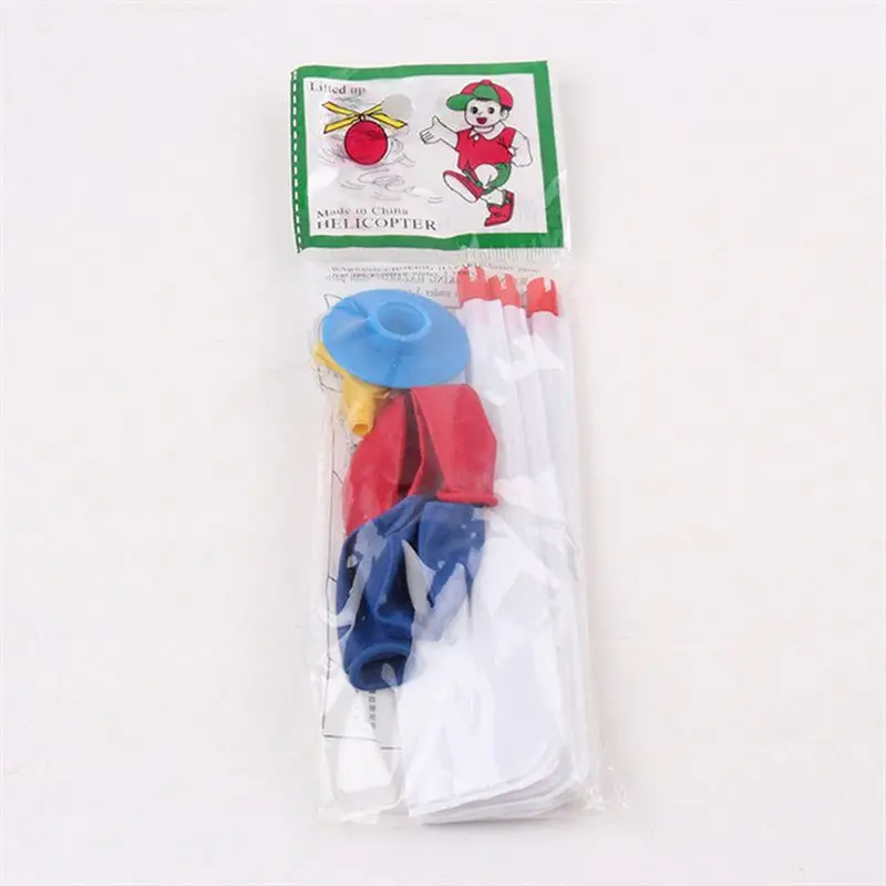 rubber novelty magic  flying airplane toy kids helicopter floating  interactive balloon plane propeller toy