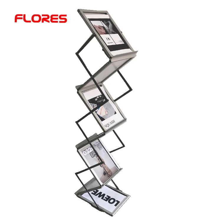 A4 Outdoor Acrylic Portable Brochure Holder Stand