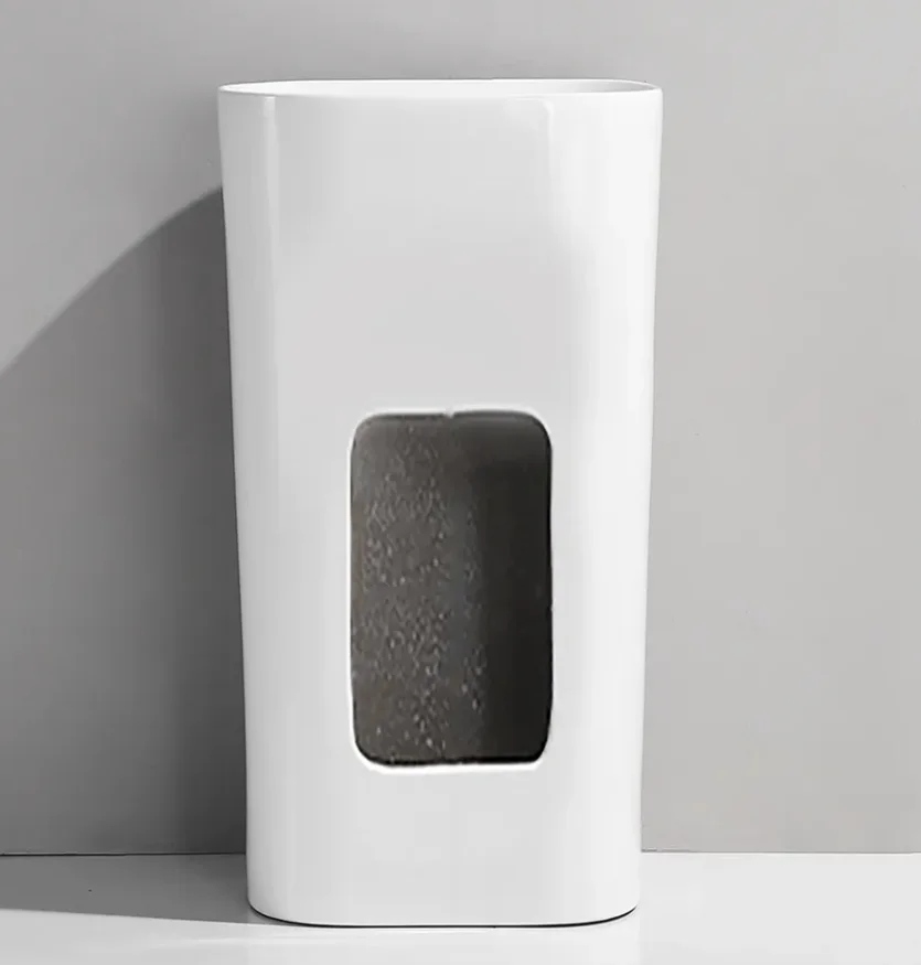 OEM New Arrival Oval Portable Floor Mounted Pedestal  bathroom ceramic hand wash  Luxury White Ceramic Deep  pedestal sink basin