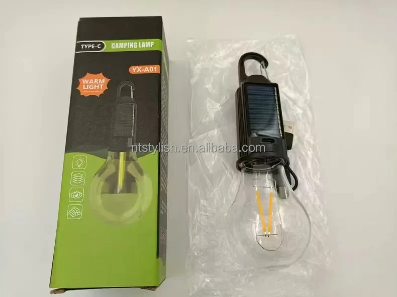 Factory Supply LED Camping Tent Light Bulb IP65 Portable Hanging Fishing Outdoor Waterproof Lantern Rechargeable Camping Lamp