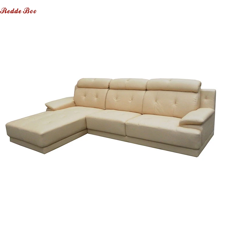 
New Classic American Style Simple Pu Leather Yellow L Shape Sofa Set Indoor Furniture Sofa 