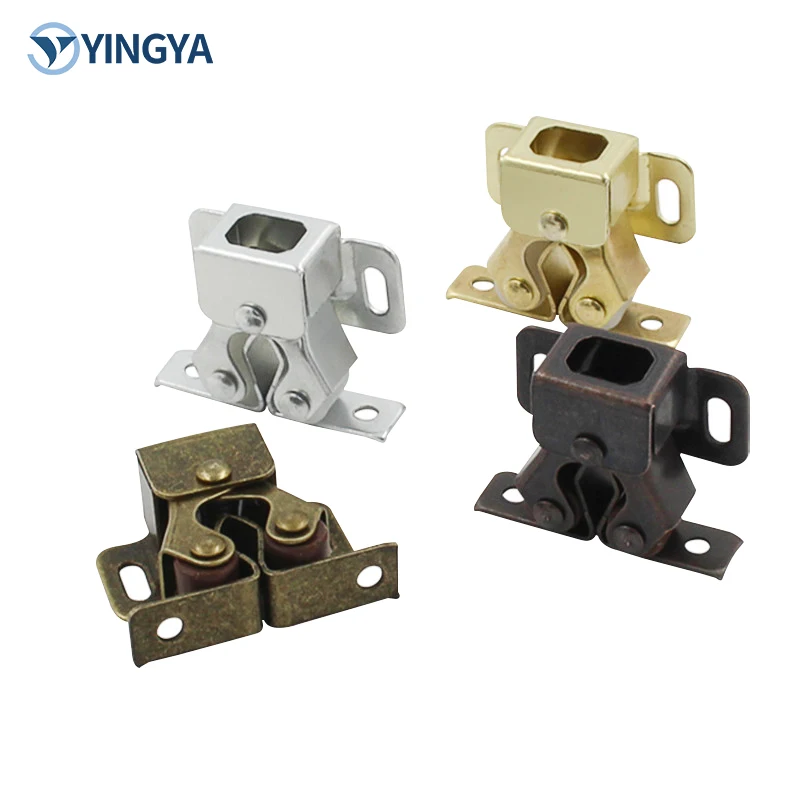 Magnetic Cabinet Catch Furniture Magnetic Spring Door Stopper for Kitchen Dining Bedroom Living Room Application