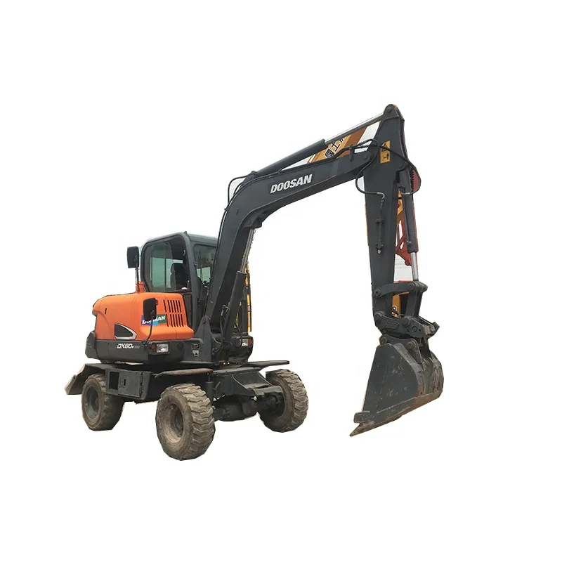 original made in korea used doosan excavator tire type doosan dh55 DH60 DX60  DX60W used daewoo wheel excavator