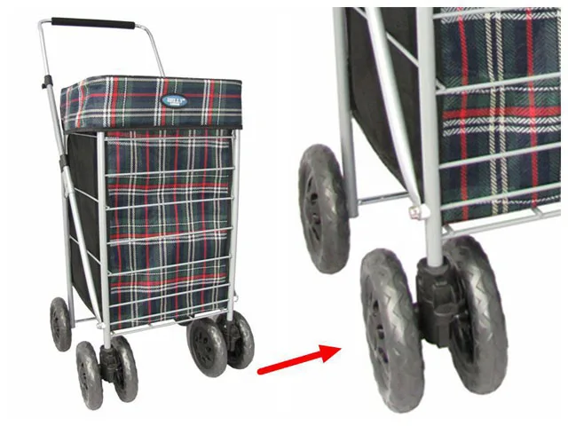 Customize foldable shopping trolley  cart metal shopping trolley bag super market shopping cart