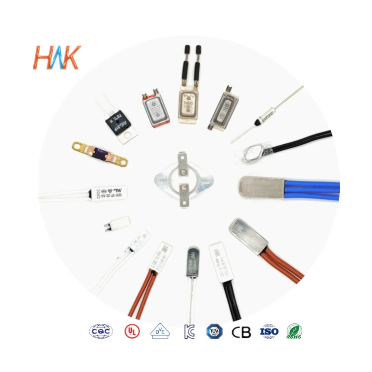 Нормально закрытый термопереключатель KSD9700, термостат с электроподогревом, термопротектор двигателя