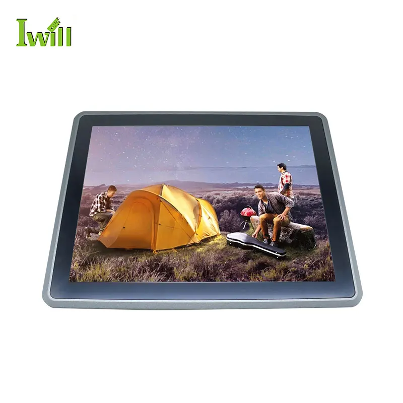 Cheap 12.1 inch Fanless Resistance Touch Panel PC In-tel Core i7 8565U industrial pc with linux system