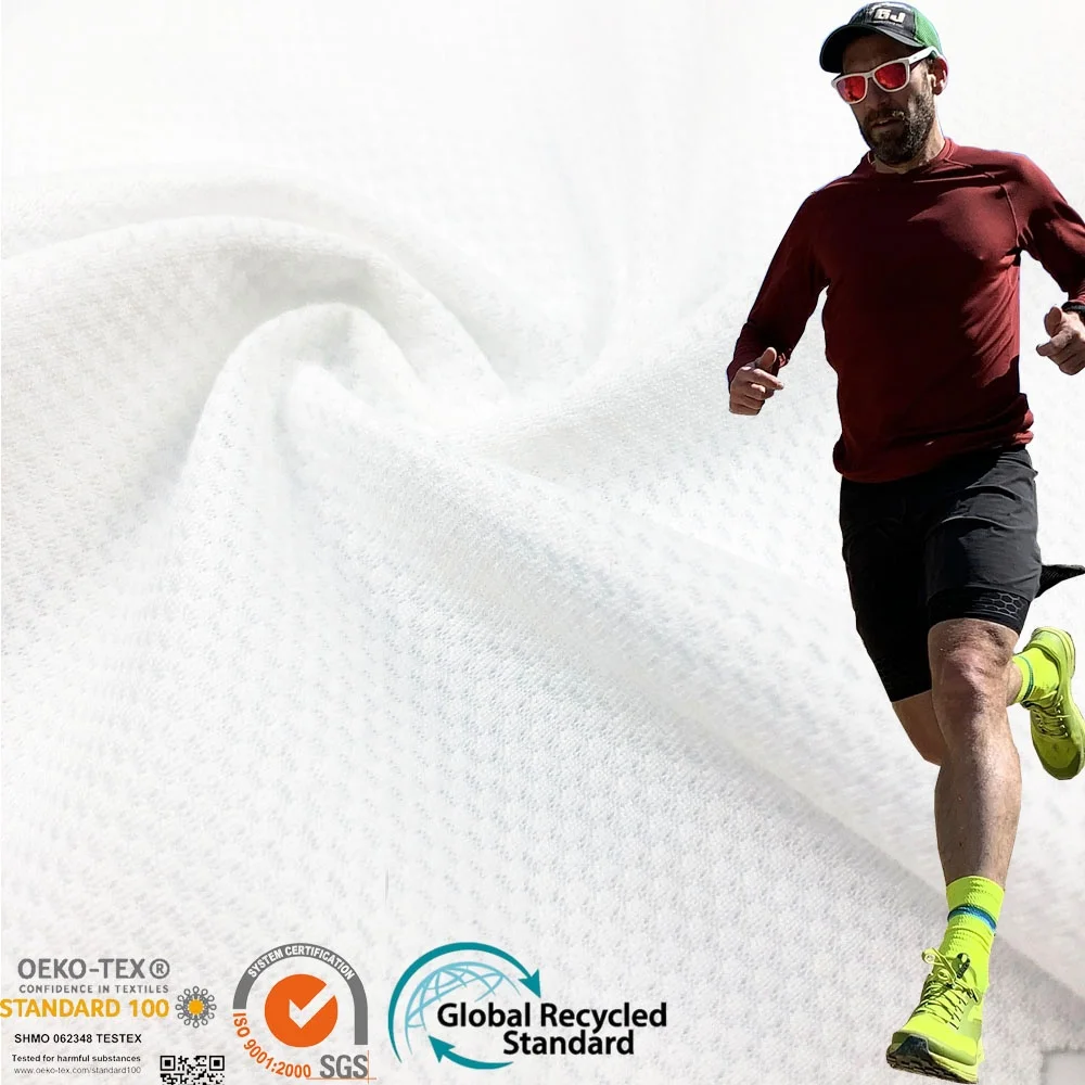 100% Polyester Knitted Fabric With Mesh Film Fabric Garment Clothing Undershirt Curtain Bag Sportswear Lining