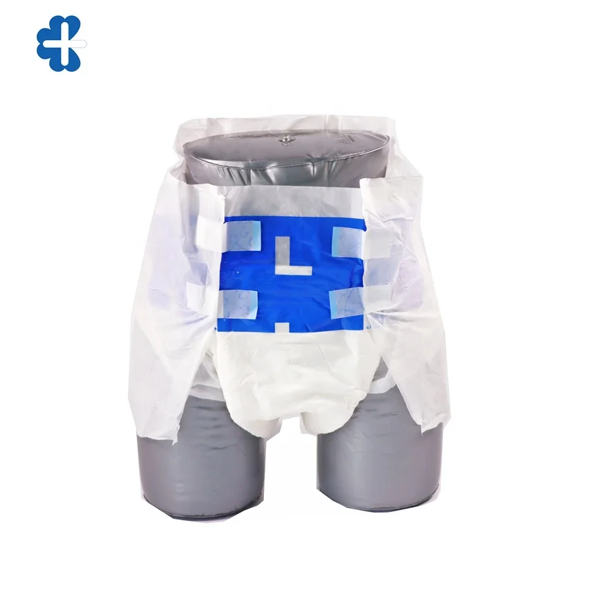 Chinese Manufacturer Cheap Disposable Printed Wholesale Adult Diaper with PP Tape