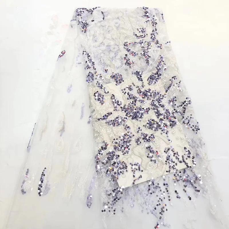 african french lace fabric nigeria sequins white