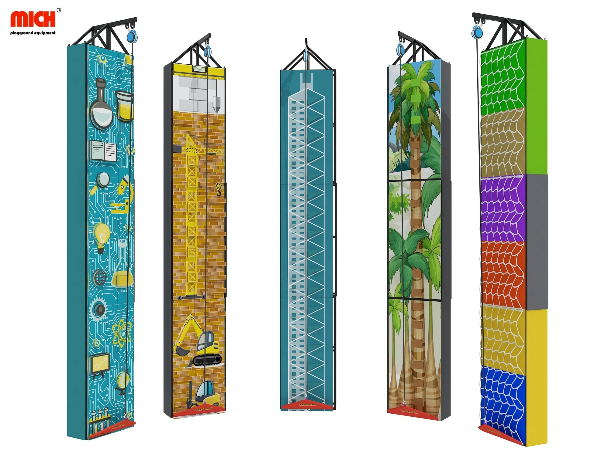 Mich Commercial Customized Height Indoor Climbing Wall for Kids Adults