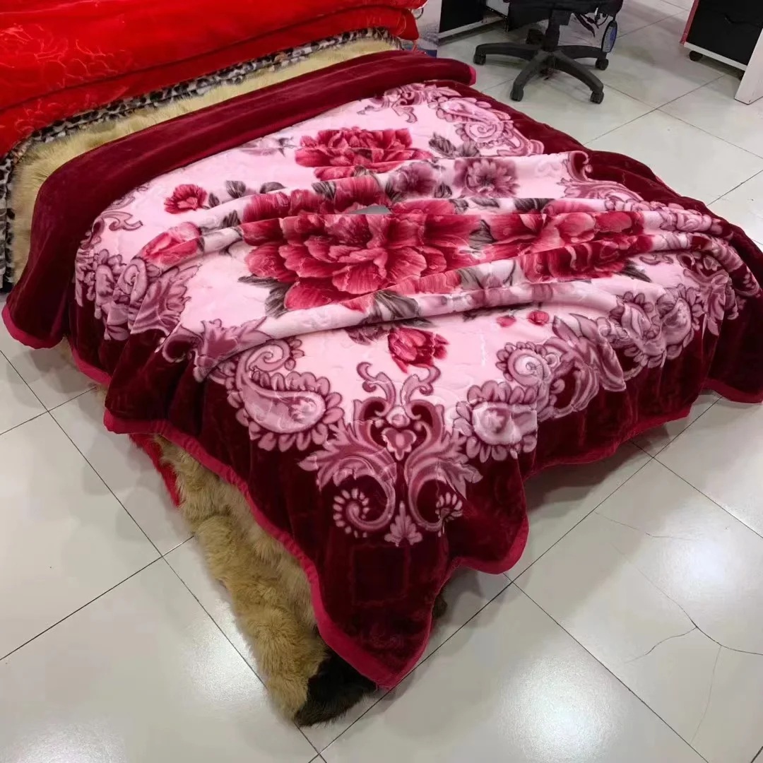 Jacquard blanket Custom Home Full Soft Cozy Plush Fluffy Thick Double layer  Various Colors Sherpa Raschel Other Blankets
