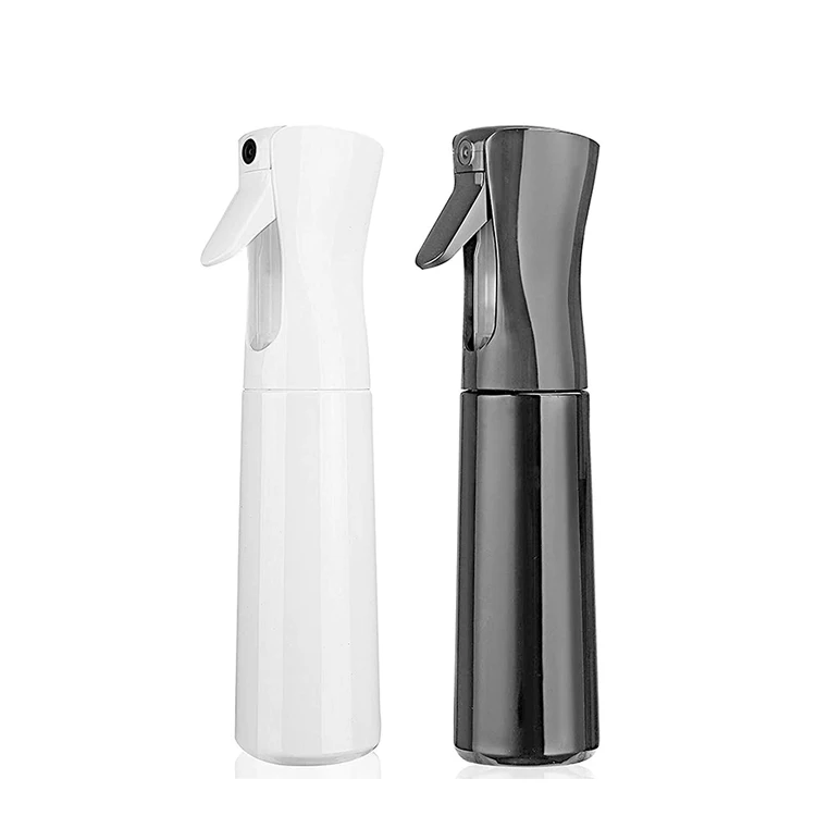 Custom Logo 300ml 500ml Plastic Salon Hair Fine Mist Water Continuous Spray Bottle