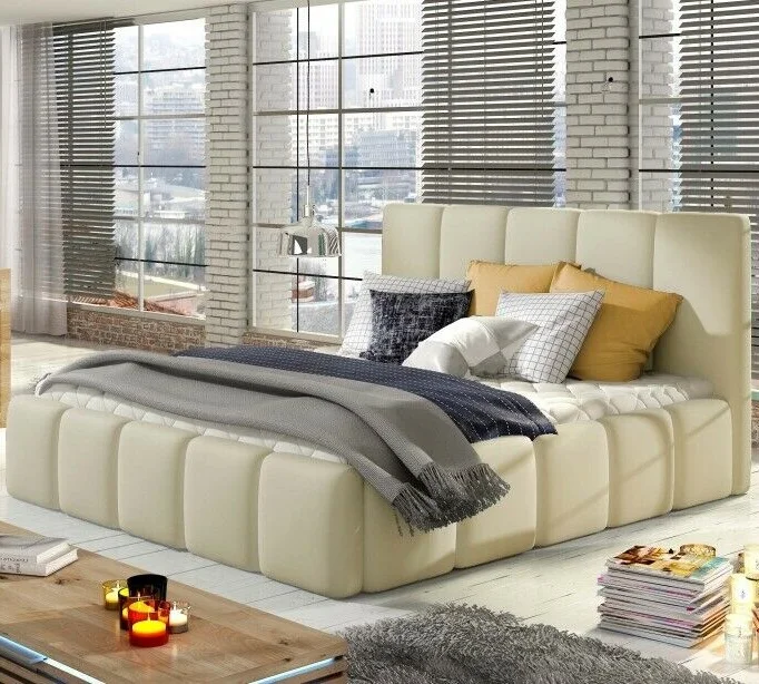 Egyptian bedroom furniture modern luxury design big size headboard bed