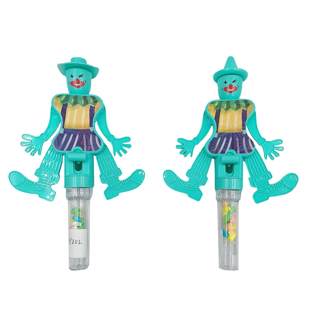 Bounce Joker Candy Tube Toy Dancing Clown Toys