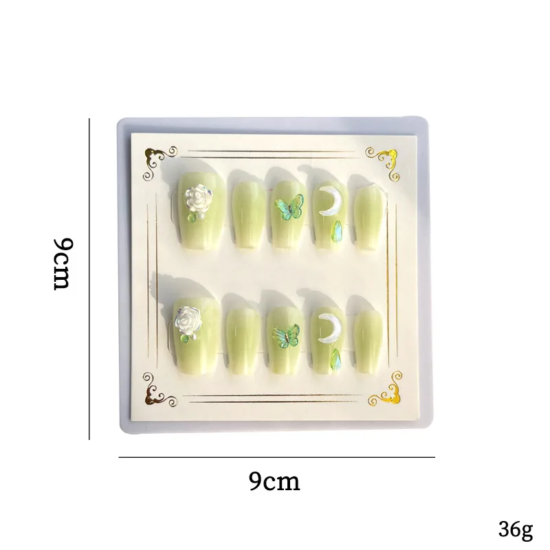 Wholesale Short Coffin False Nail French Tip Finished False Nails Reusable Handmade Press On Nails