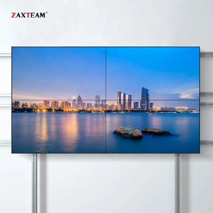 ZAXTEAM Network Full Hd 55 Inch 2x3 3x3 Display Video Wall Controller 4k Panel Video Wall Price Lcd Advertising Screen