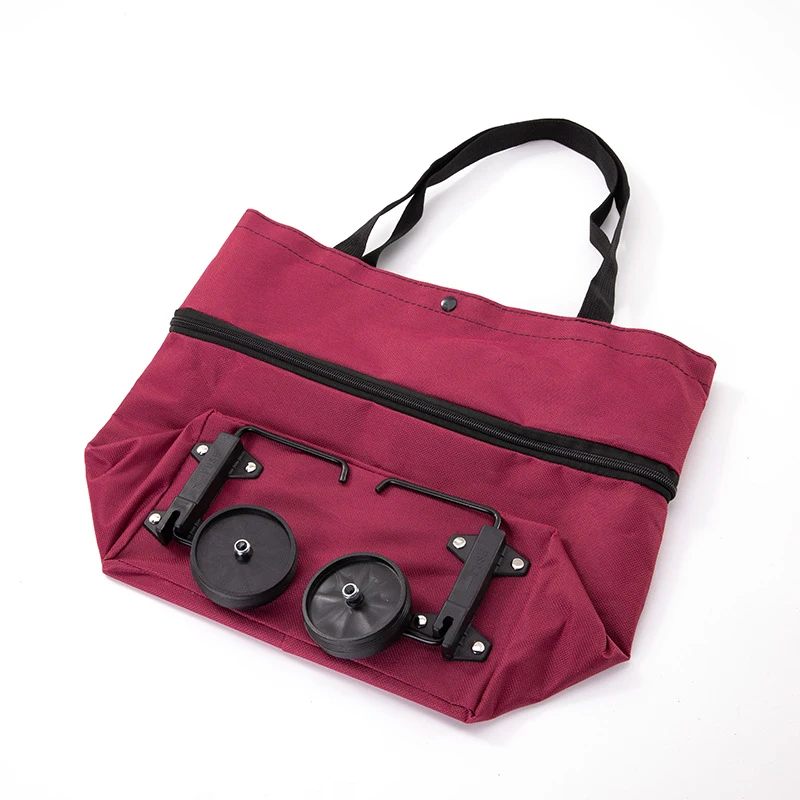 Convenient Portable Shopping Foldable Trolley Bag supermarket Grocery Trolley Bag stock