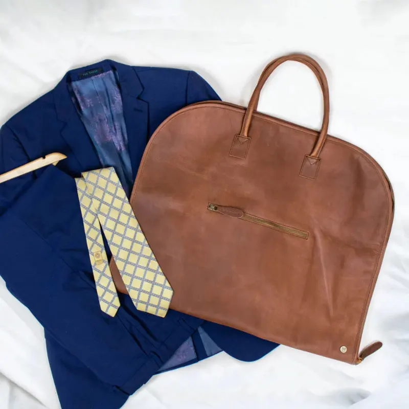 Cover dust clothes bags bag ousse portant vetement men travel business luxury leather suit garment bags