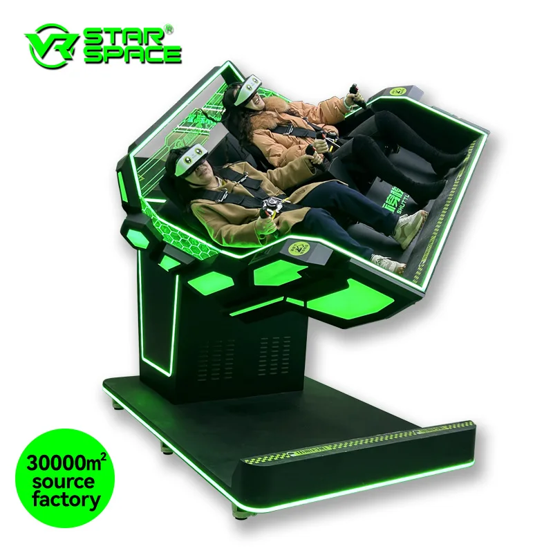 Star Space VR Machine Manufacturer VR Park Metaverse Virtual Reality 2 Seats 360 Roller Coaster Cinema Chair 9D Vr Simulator