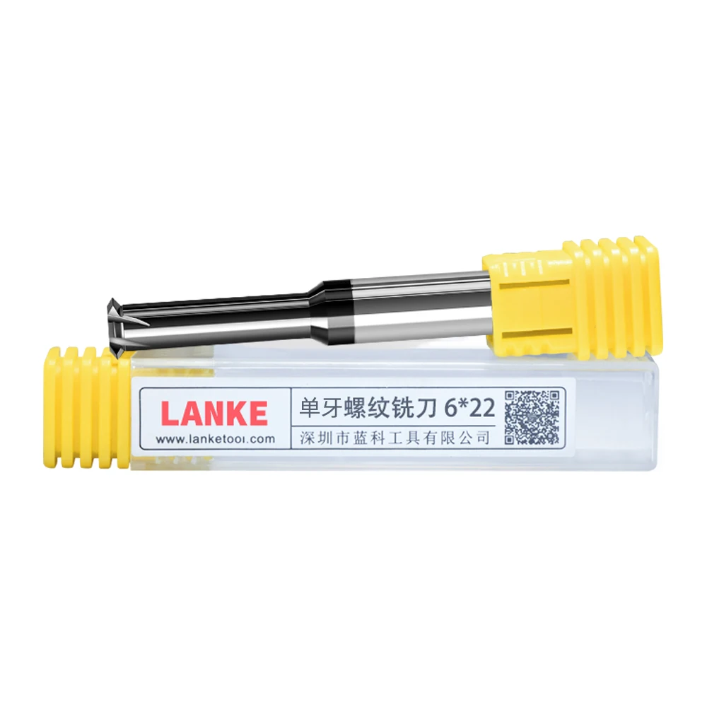 Tungsten Steel Single Tooth Thread mill for Steel Aluminum