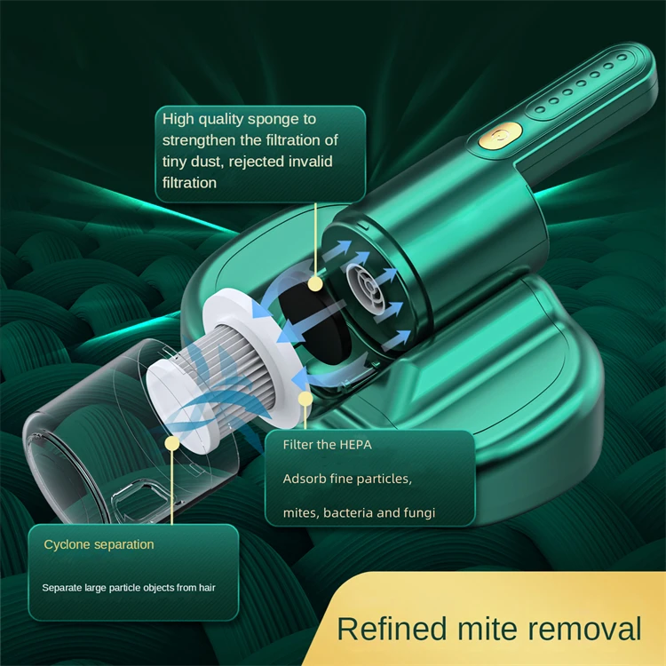 Household acarid remover Bedclothes cleaner Blue light disinfection dedusting equipment