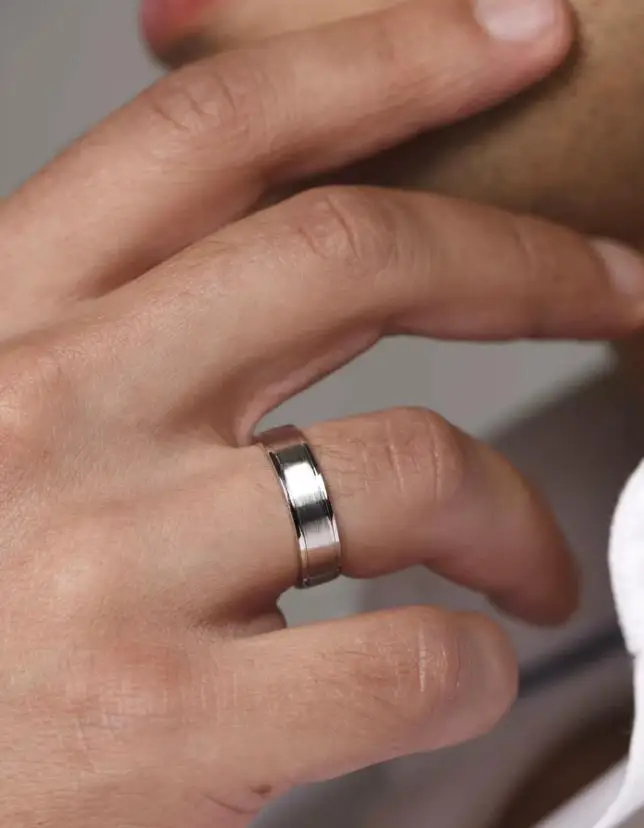 Wedding bands Set 14K White Gold  With Floral Design Couple Wedding Rings Set with Diamond Wholesale