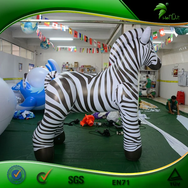 Sexy Zebra Inflatable Horse Toy Squeaky Ride On Animals With SPH Realistic Inflatable Air Doll